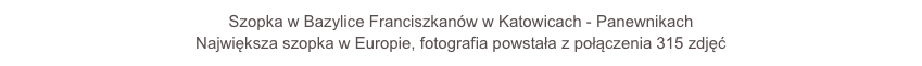 Szopka w Bazylice Franciszkanów w Katowicach - Panewnikach
Największa szopka w Europie, fotografia powstała z połączenia 315 zdjęć